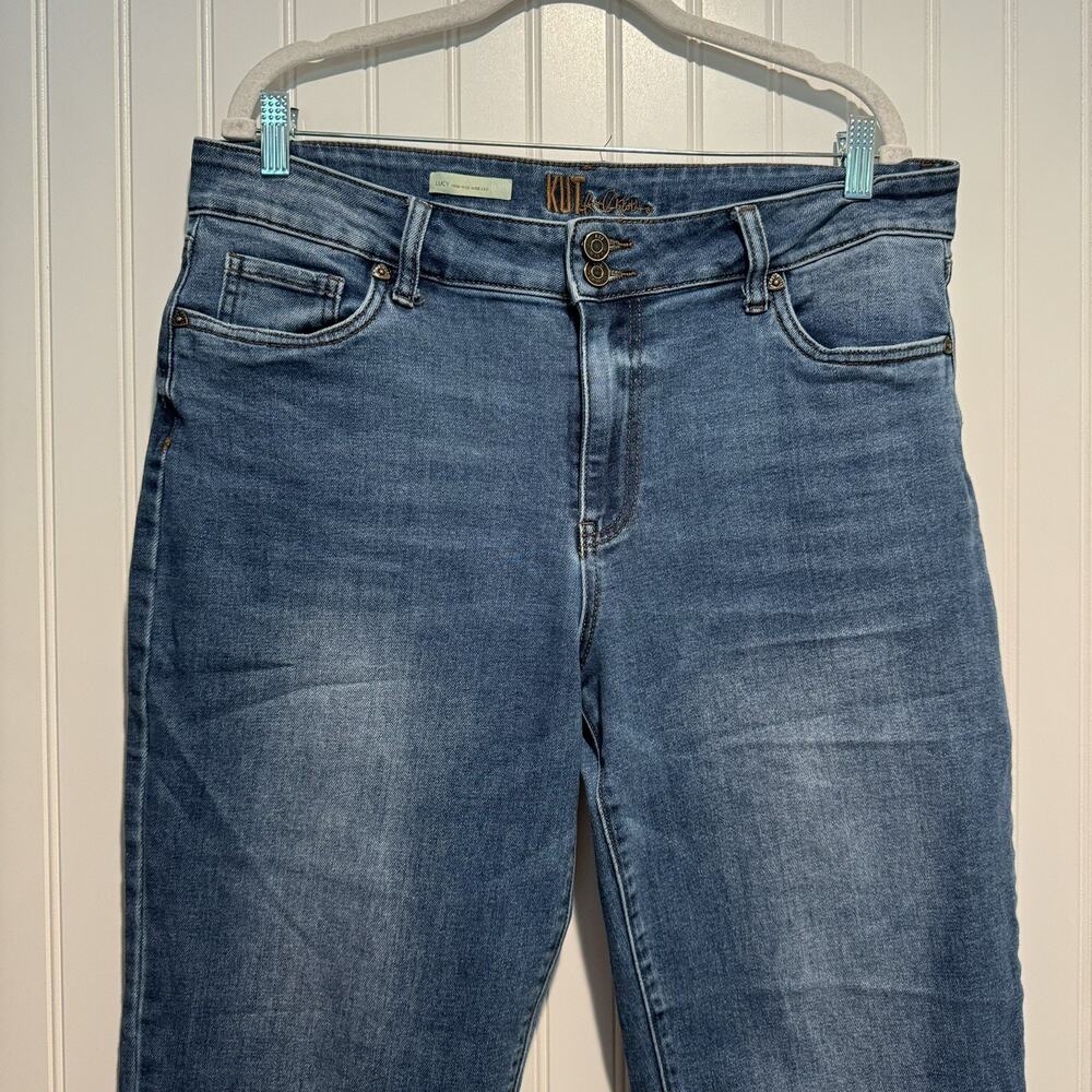 Kut From The Kloth Lucy High Rise Wide Leg Jeans Size 14 Petite - Picture 3 of 7